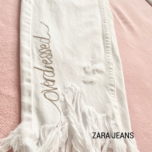 ZARA Jeans Trafaluc Denim Wear Ankle Cropped Size 4 - Picture 9 of 14